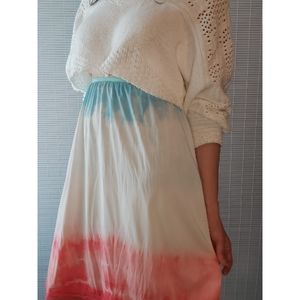 Tie Dye Vintage 60s Lorraine Half Slip Skirt Large XL